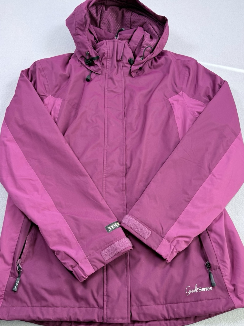 Guide Series Waterproof Tech20 jacket Pink Color Block Jacket Size Medium Like N